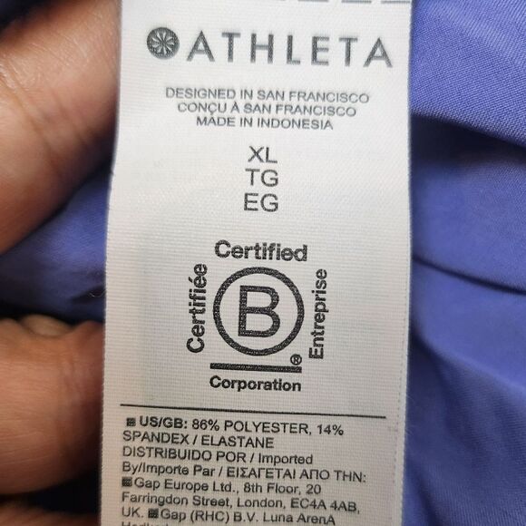 Athleta Arrival Maxi Dress Dark Adonis Blue Size XL - Picture 6 of 7